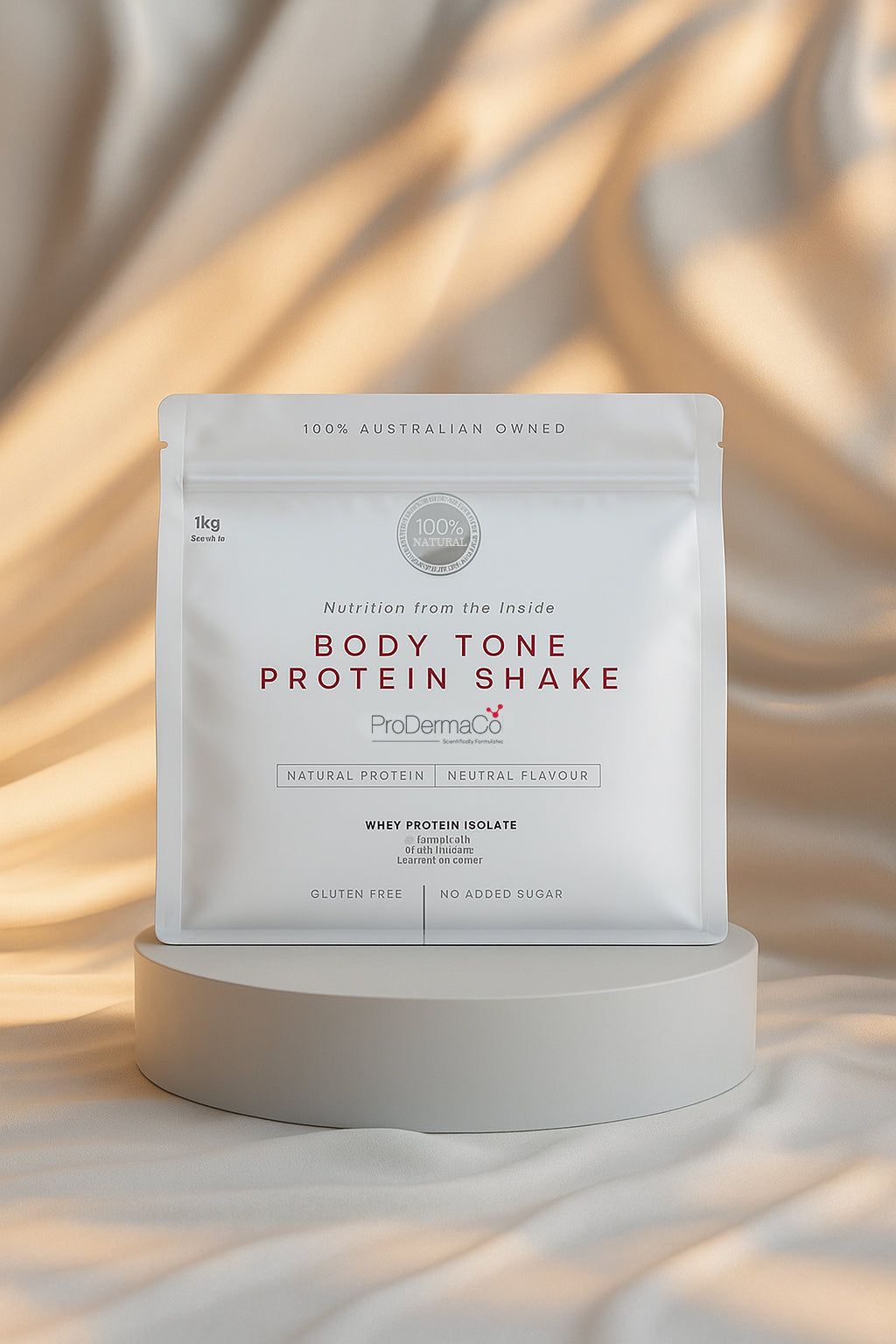 ProDermaCol Whey Protein Isolate Body Tone Shake Unflavoured 1kg
